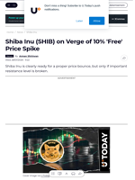 Shiba Inu (SHIB) on Verge of 10% 'Free' Price Spike - U.Today