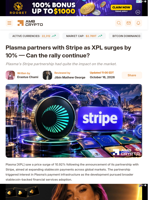Plasma partners with Stripe as XPL surges by 10% — Can the rally continue? - AMBCrypto