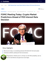 FOMC Meeting Today: Crypto Market Predictions Ahead of FED Interest Rate Decision 