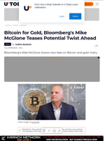 Bitcoin for Gold, Bloomberg's Mike McGlone Teases Potential Twist Ahead