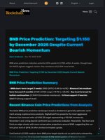 BNB Price Prediction: Targeting $1,150 by December 2025 Despite Current Bearish Momentum - Blockchain.News