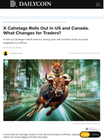 X Cahstags Rolls Out in US and Canada. What Changes for Traders? - DailyCoin