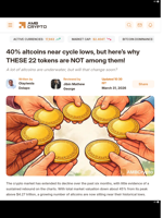 40% altcoins near cycle lows, but here's why THESE 22 tokens are NOT among them! - AMBCrypto