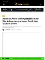Kalshi Partners with Pyth Network for Blockchain Integration as Prediction Markets Boom - CoinCentral