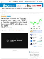 Leverage Shares by Themes Announces Launch of GEMG, a First-to-Market Single-Stock Leveraged ETF with Exposure to GEMI