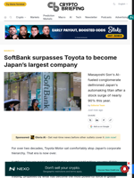SoftBank surpasses Toyota to become Japan's largest company