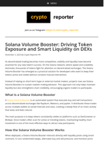 Solana Volume Booster: Driving Token Exposure and Smart Liquidity on DEXs