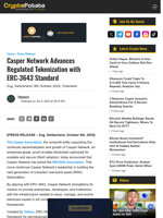 Casper Network Advances Regulated Tokenization with ERC-3643 Standard