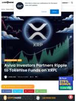 Aviva Investors Partners Ripple to Tokenise Funds on XRPL | Live Bitcoin News