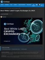 Best White Label Crypto Exchanges in 2025 Best White Label Crypto Exchanges in 2025