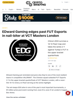 EDward Gaming edges past FUT Esports in nail-biter at VCT Masters London