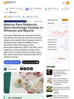 Mexican Peso Stablecoin Gains Anchorage Custody on Ethereum and Beyond