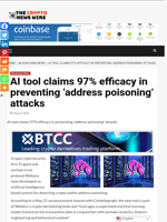AI tool claims 97% efficacy in preventing ‘address poisoning’ attacks - The Crypto News Wire