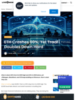 ETH Crashes 60%, Yet TradFi Doubles Down Hard | Live Bitcoin News