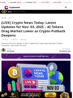 [LIVE] Crypto News Today: Latest Updates for Nov. 03, 2025