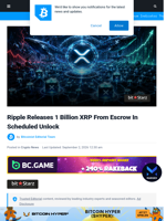 Ripple Releases 1 Billion XRP From Escrow In Scheduled Unlock