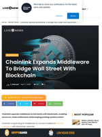 Chainlink Bridges Wall Street to Blockchain