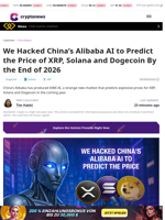We Hacked China's Alibaba AI to Predict the Price of XRP, Solana, and Dogecoin