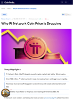 Why Pi Network Coin Price is Dropping