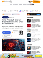 Amid Price Lull, Strategy Expands Bitcoin War Chest to 717,722 BTC – News Bytes Bitcoin News