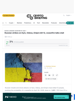 Russian strikes on Kyiv, Odesa, Dnipro kill 12, ceasefire talks stall