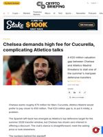 Chelsea demands high fee for Cucurella, complicating Atletico talks