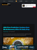ADA Price Prediction: Cardano Eyes $0.42 Recovery After 8% Daily Drop - Blockchain.News