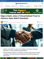 Edge & Node Joins LF Decentralized Trust to Advance Open Web3 Standards - TheNewsCrypto