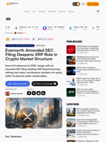 Evernorth Amended SEC Filing Deepens XRP Role in Crypto Market Structure – Featured Bitcoin News
