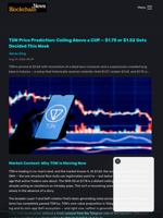 TON Price Prediction: Coiling Above a Cliff — $1.75 or $1.52 Gets Decided This Week - Blockchain.News