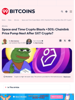 Space and Time Crypto Blasts 30%: Chainlink Price Pump Next?
