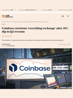 Coinbase envisions ‘everything exchange’ after 26% dip in Q2 revenue - AMBCrypto