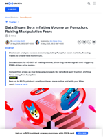 Bots Manipulating Solana’s Meme Coin Market – Here’s How