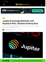 Jupiter Exchange Rethinks JUP Buyback Plan, Slashes Airdrop Size - CoinCentral