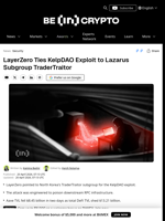 LayerZero Points To Lazarus Subgroup in KelpDAO Hack
