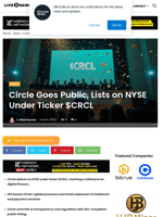 Circle Goes Public, Lists on NYSE Under Ticker $CRCL | Live Bitcoin News