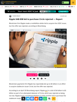Ripple $4B-$5B bid to purchase Circle rejected — Report