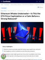 Ethereum Whales Underwater—Is This the ETH Price Capitulation or a Calm Before a Strong Rebound?