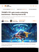 TRUMP’s 15% gain masks underlying bearishness - Next key level at $2 - AMBCrypto