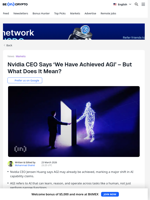 Nvidia Claims AGI Breakthrough – AI Could Start Building Itself
