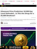 Ethereum Price Prediction: $3,000 Key Level Defended - Is This the Setup for a $5,000 Breakout?