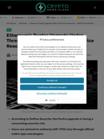 Ethereum’s Pectra Upgrade Under Threat from Scammers