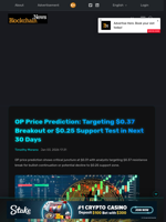 OP Price Prediction: Targeting $0.37 Breakout or $0.25 Support Test in Next 30 Days - Blockchain.News