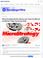 MicroStrategy Worth Less Than Its Bitcoin? Markets Say Yes