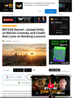 BFFS26 Denver: Joseph Kelly On Bitcoin Custody And Credit; Alan Lane On Banking Lessons