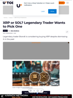 XRP or SOL? Legendary Trader Wants to Pick One