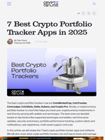 Best Cryptocurrency Portfolio Tracker Apps to Use in 2025
