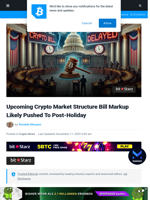 Upcoming Crypto Market Structure Bill Markup Likely Pushed To Post-Holiday | Bitcoinist.com