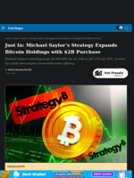 Just In: Michael Saylor’s Strategy Expands Bitcoin Holdings with $2B Purchase