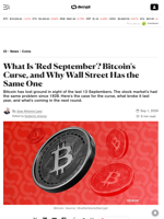 What Is 'Red September'? Bitcoin's Curse, and Why Wall Street Has the Same One - Decrypt